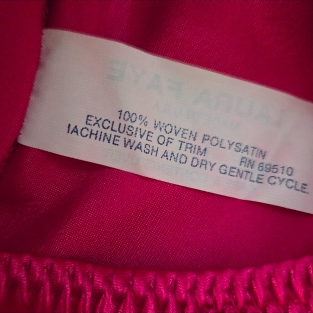 Vintage Laura Faye Satin Pajama Set with Lace - Picture 10 of 11